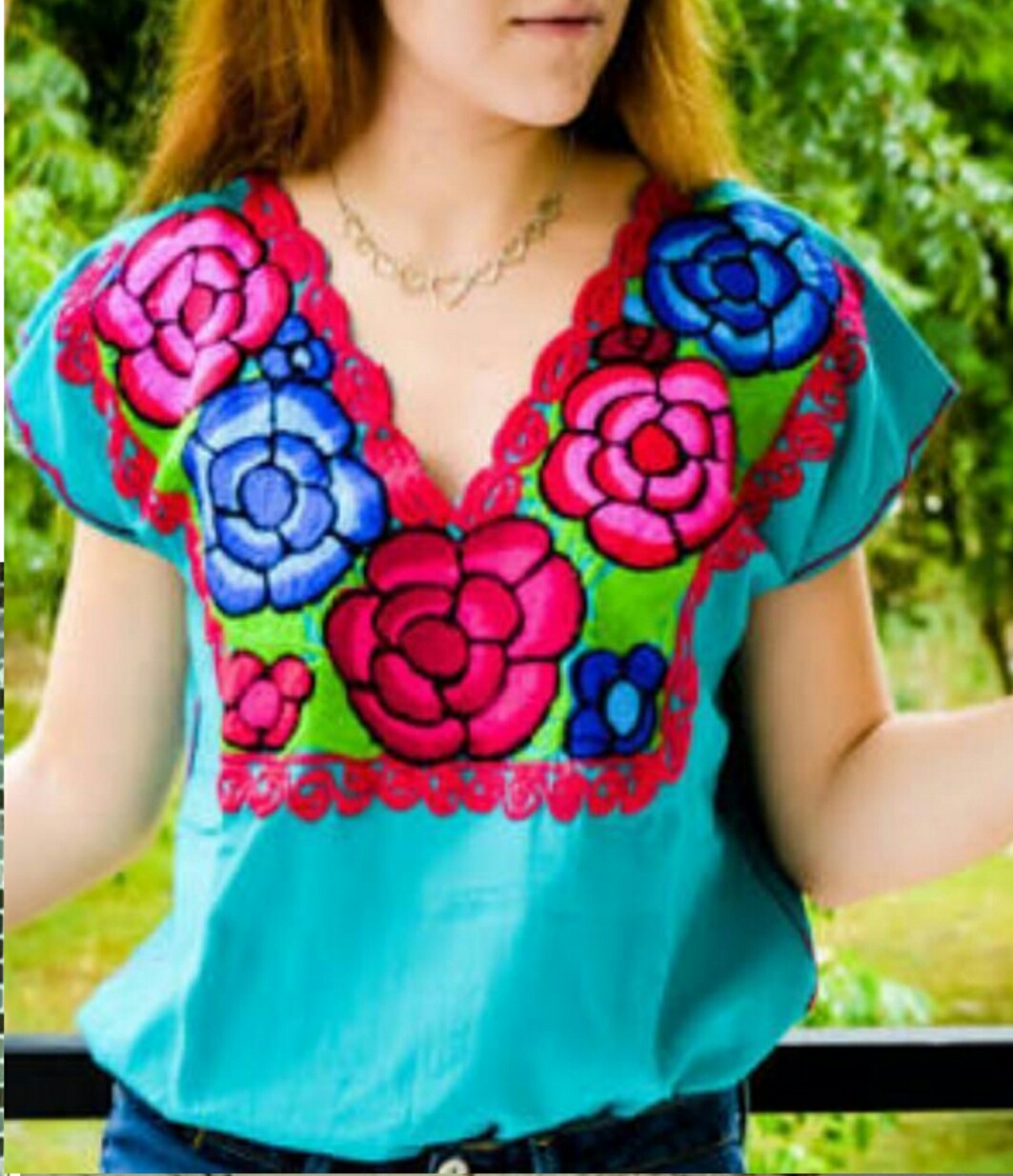 Blusa Zinacantán Punto Mexicano 5129