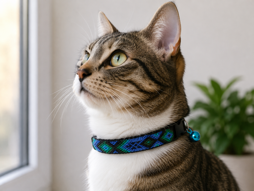 Collar Artesanal Ajustable para Gato