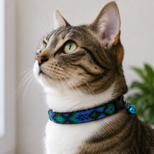 Collar Artesanal Ajustable para Gato