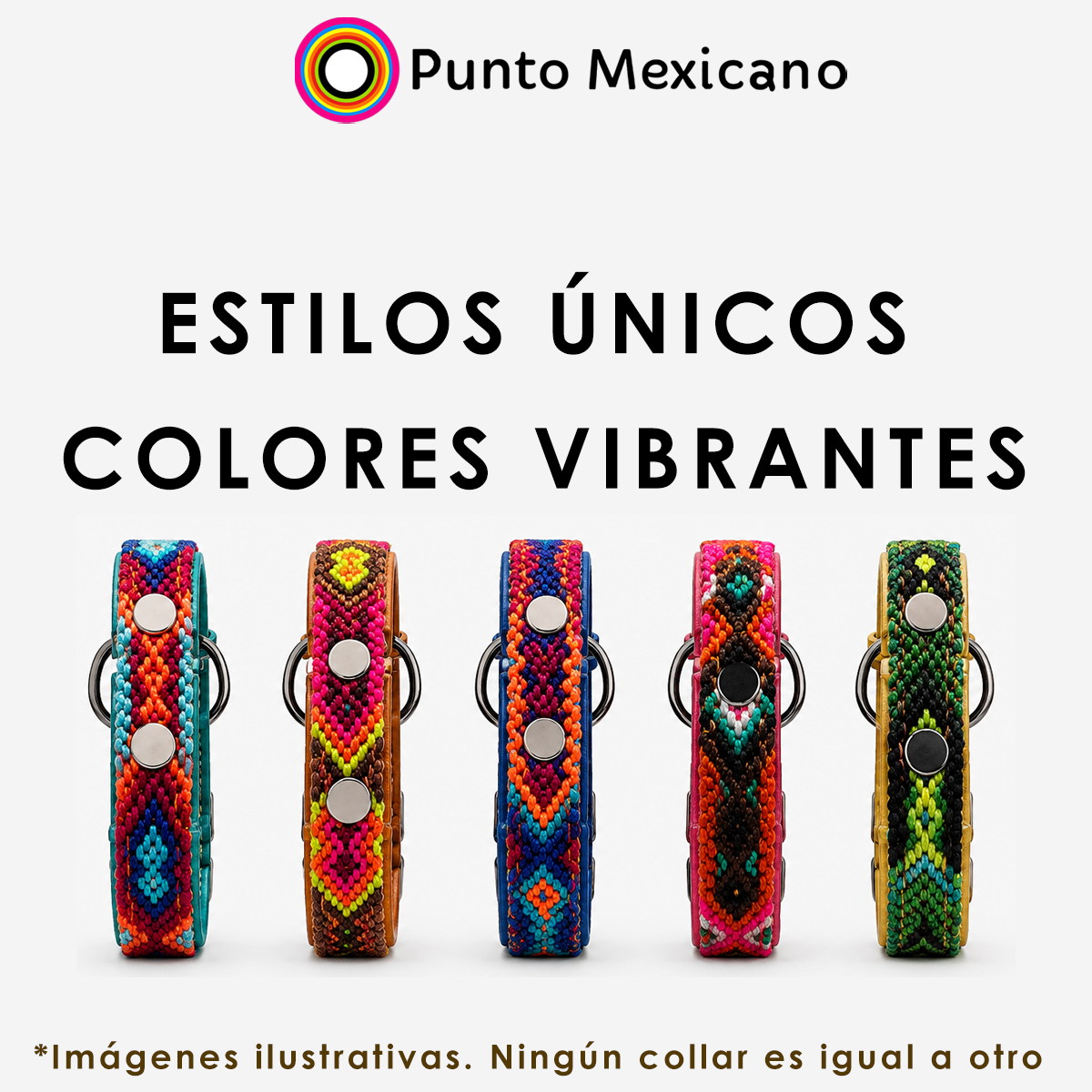 Collar para Perro Artesanal Simple 1 cm de ancho - Image 3