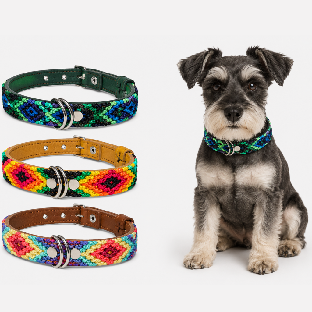 Collar para Perro Artesanal Corrido 2.5 cm de ancho