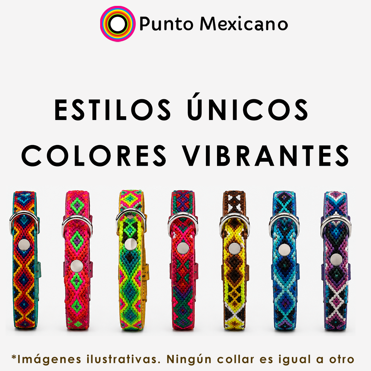 Collar para Perro Artesanal Corrido 2 cm de ancho - Image 2