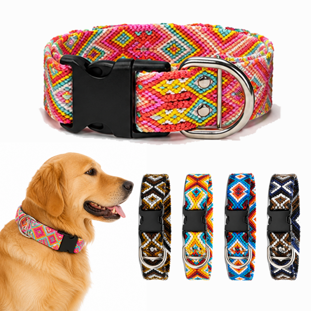 Collar para Perro Artesanal Ajustable Grande